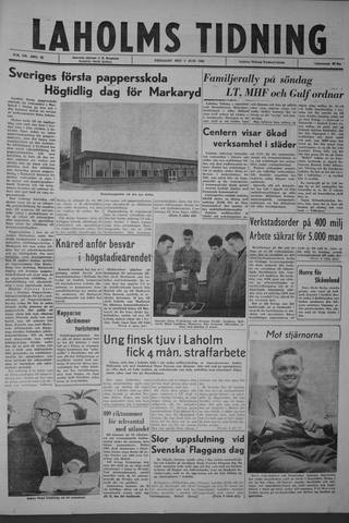 Förstasidan, Fredag 7 juni 1963