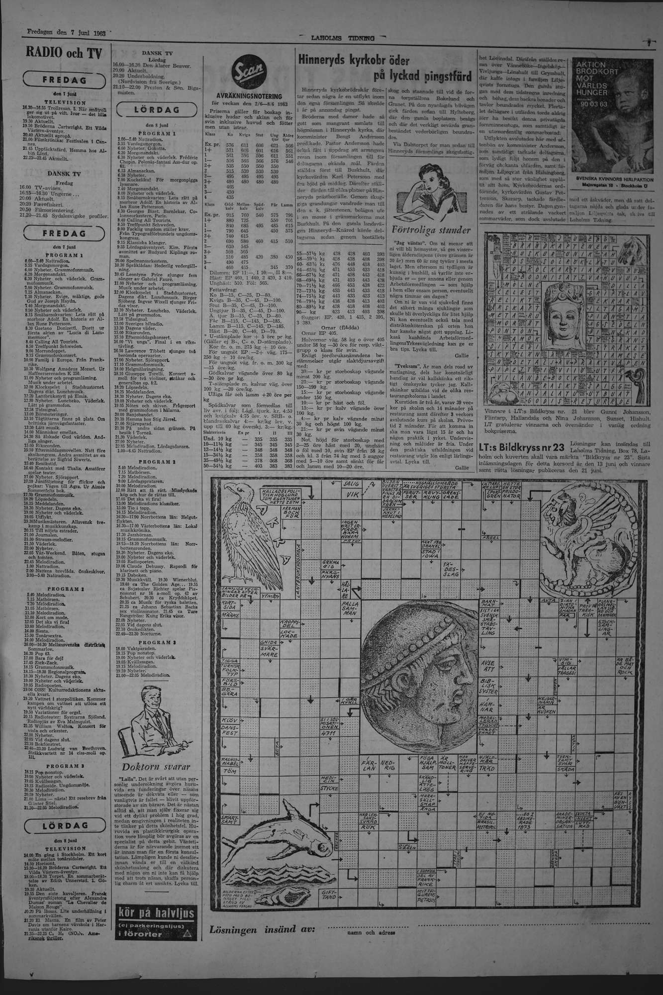 Laholms Tidning Fredag 7 juni 1963, sida 7