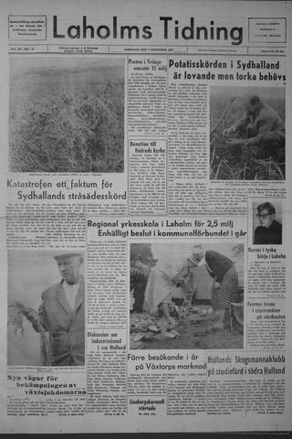 Förstasidan, Lördag 7 september 1963