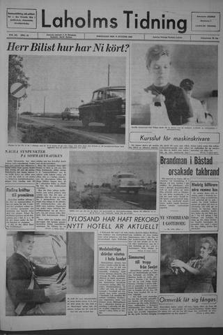 Förstasidan, Torsdag 8 augusti 1963