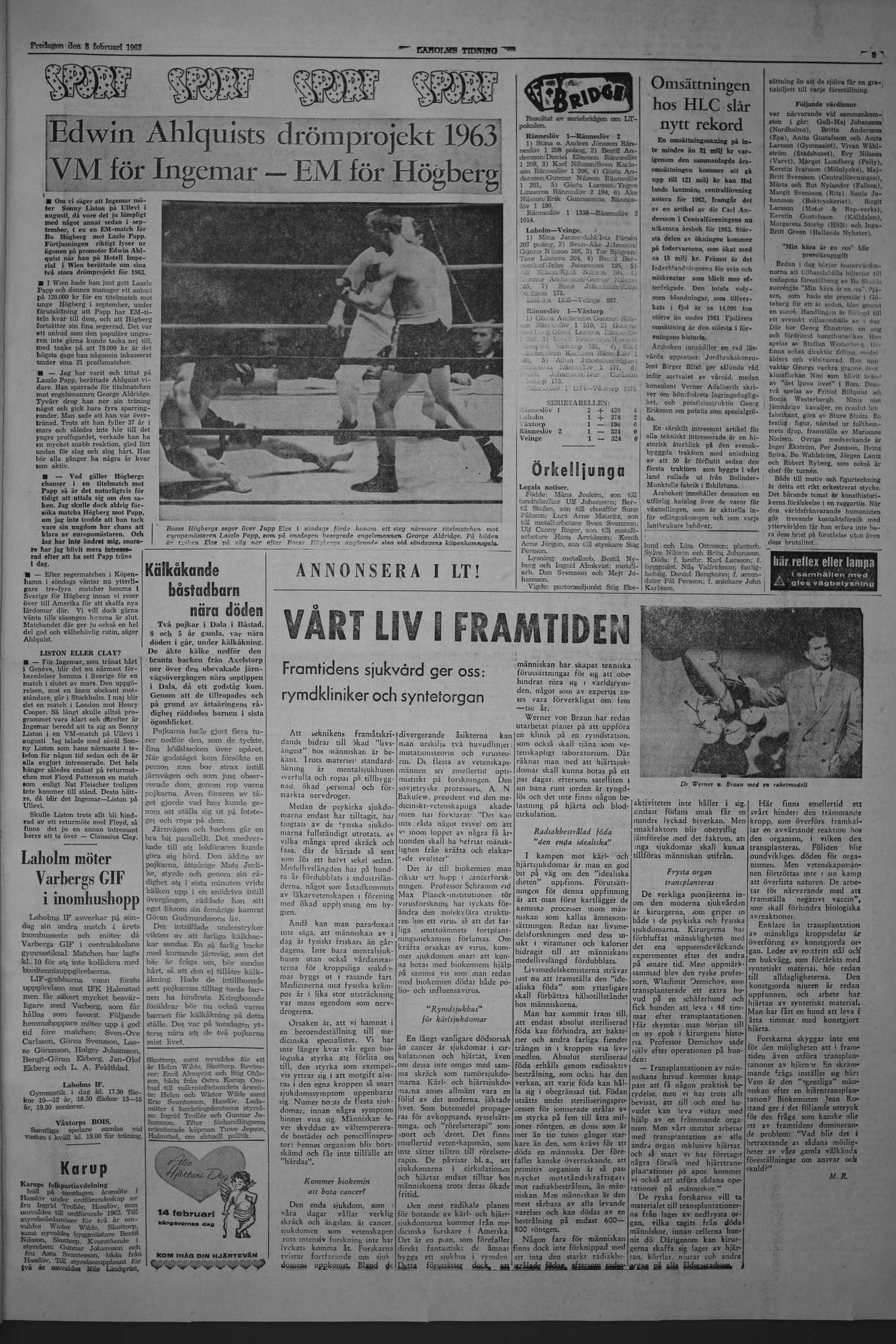 Laholms Tidning Fredag 8 februari 1963, sida 5