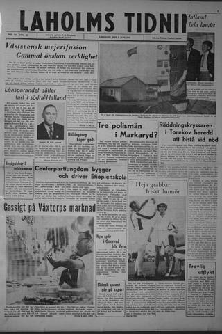 Förstasidan, Lördag 8 juni 1963
