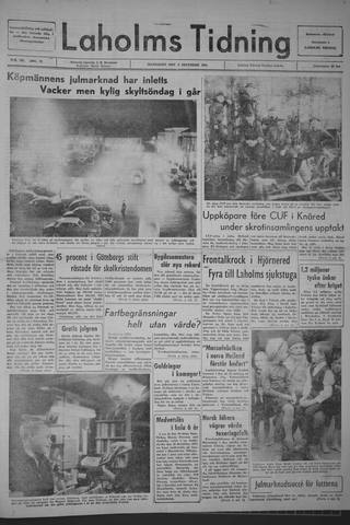 Förstasidan, Måndag 9 december 1963