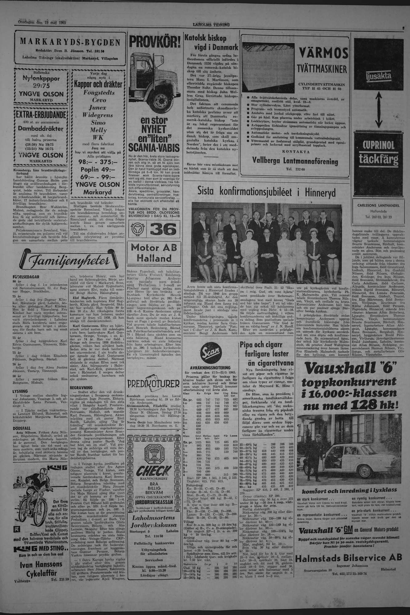 Laholms Tidning Onsdag 19 maj 1965, sida 3