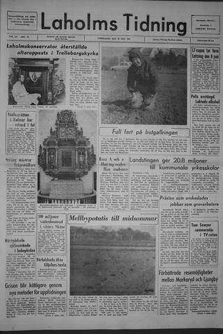 Förstasidan, Torsdag 20 maj 1965