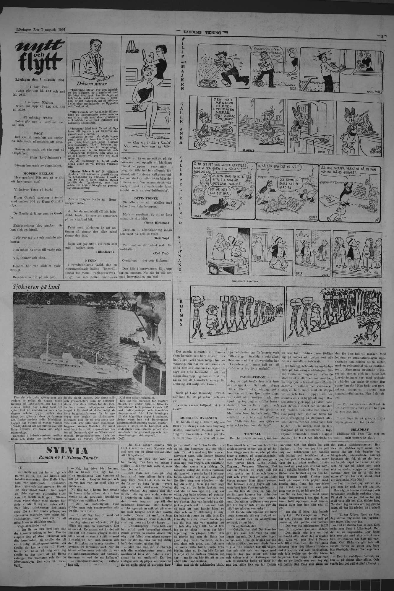 Laholms Tidning Lördag 1 augusti 1964, sida 5