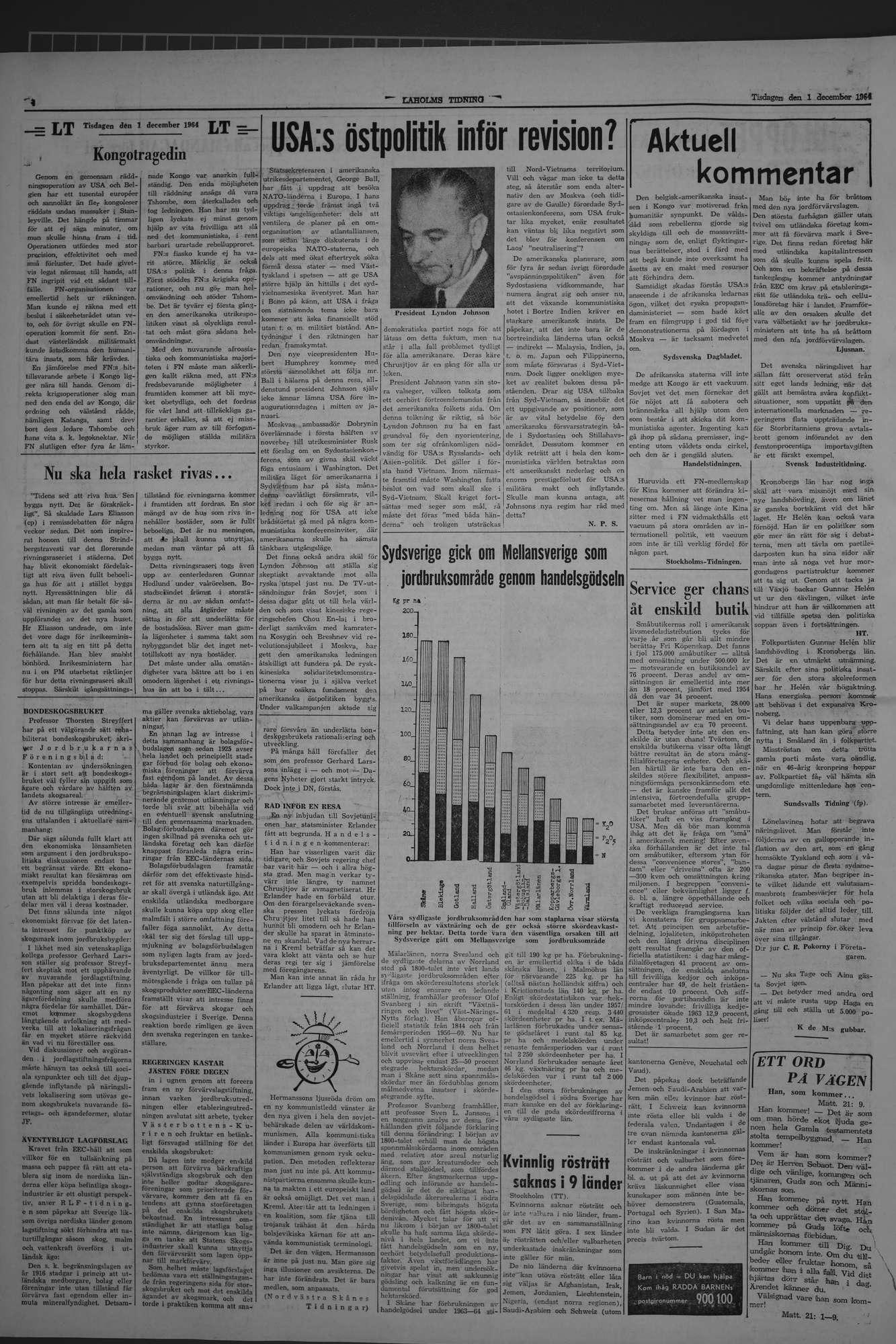 Laholms Tidning Tisdag 1 december 1964, sida 4