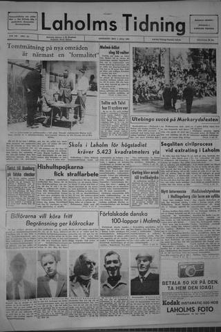 Förstasidan, Onsdag 1 juli 1964