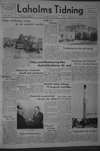 Förstasidan, Måndag 1 juni 1964