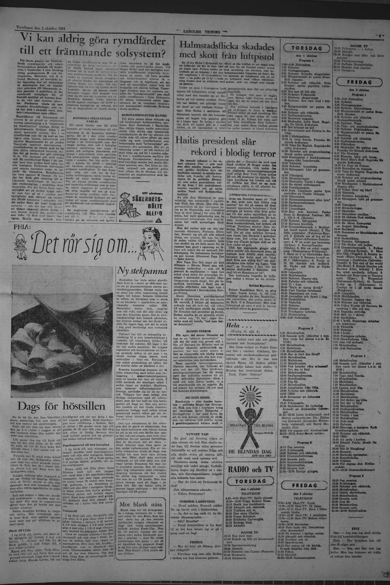 Laholms Tidning Torsdag 1 oktober 1964, sida 7