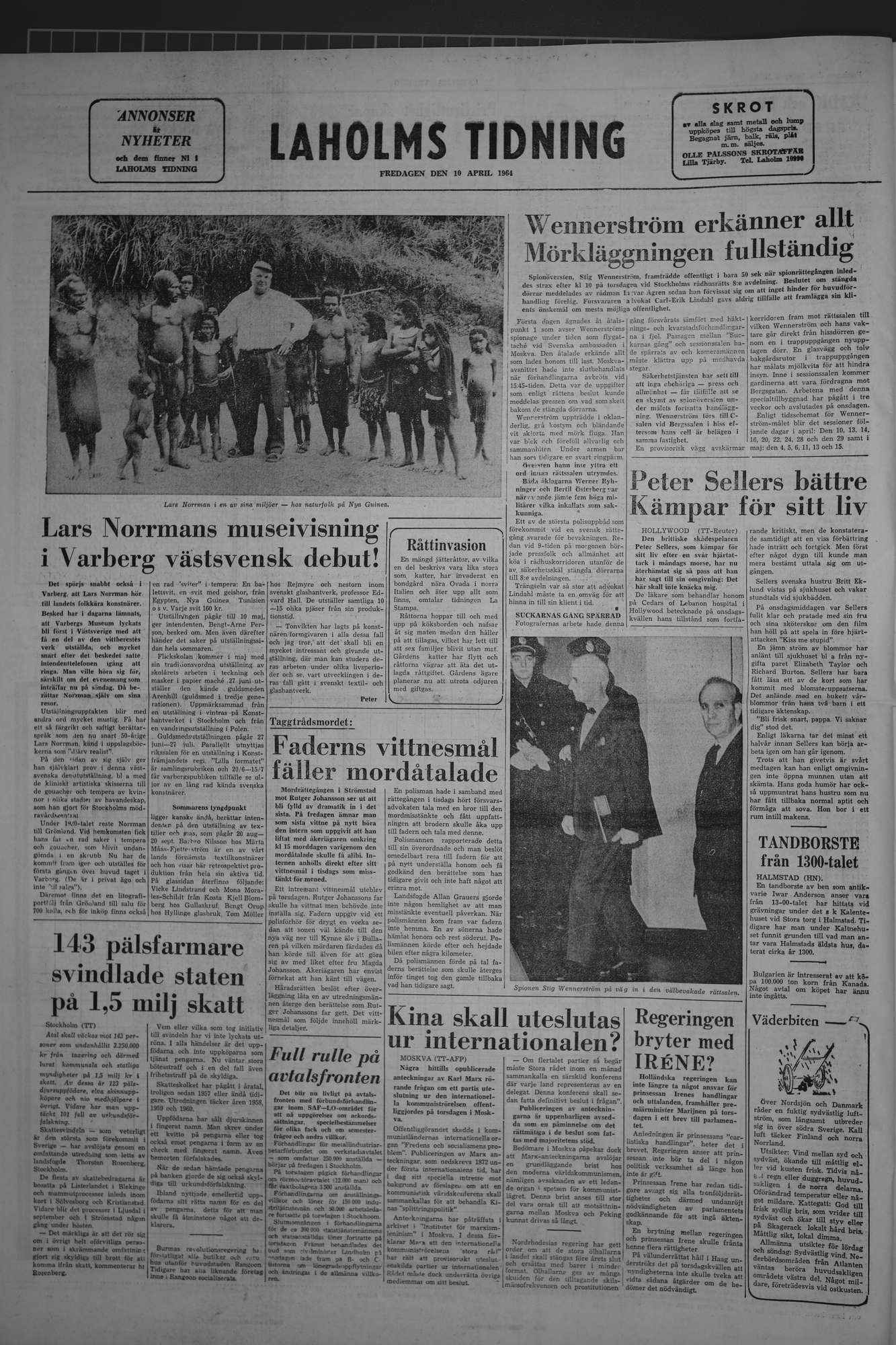 Laholms Tidning Fredag 10 april 1964, sida 8