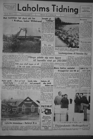 Förstasidan, Lördag 10 oktober 1964