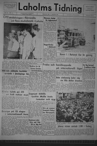 Förstasidan, Tisdag 11 augusti 1964