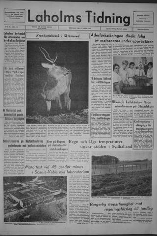Förstasidan, Tisdag 27 april 1965