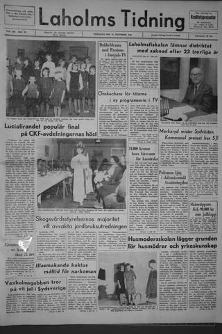 Förstasidan, Fredag 11 december 1964