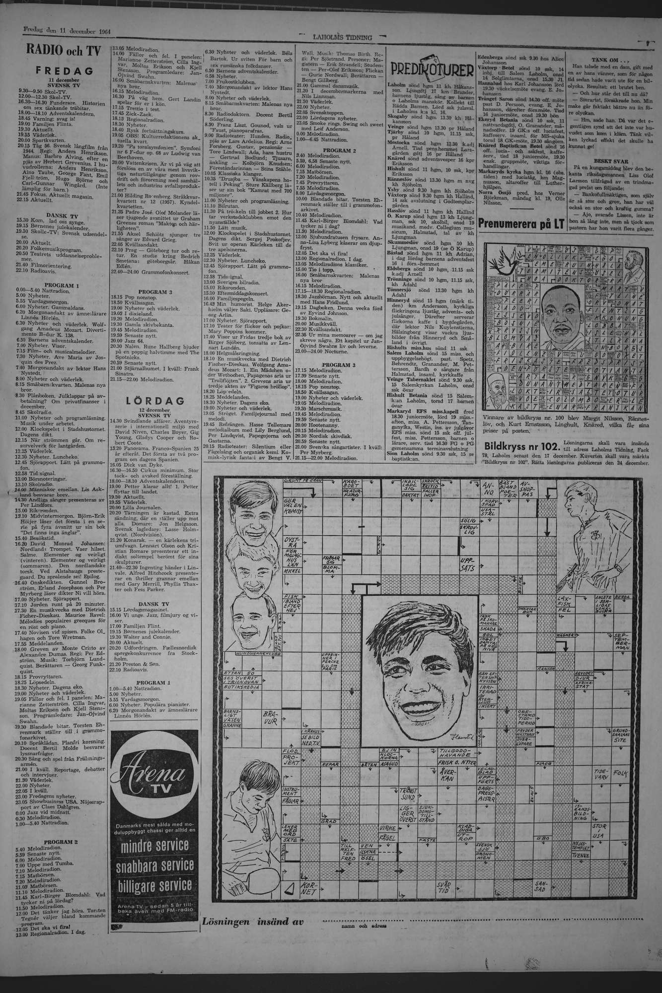 Laholms Tidning Fredag 11 december 1964, sida 7
