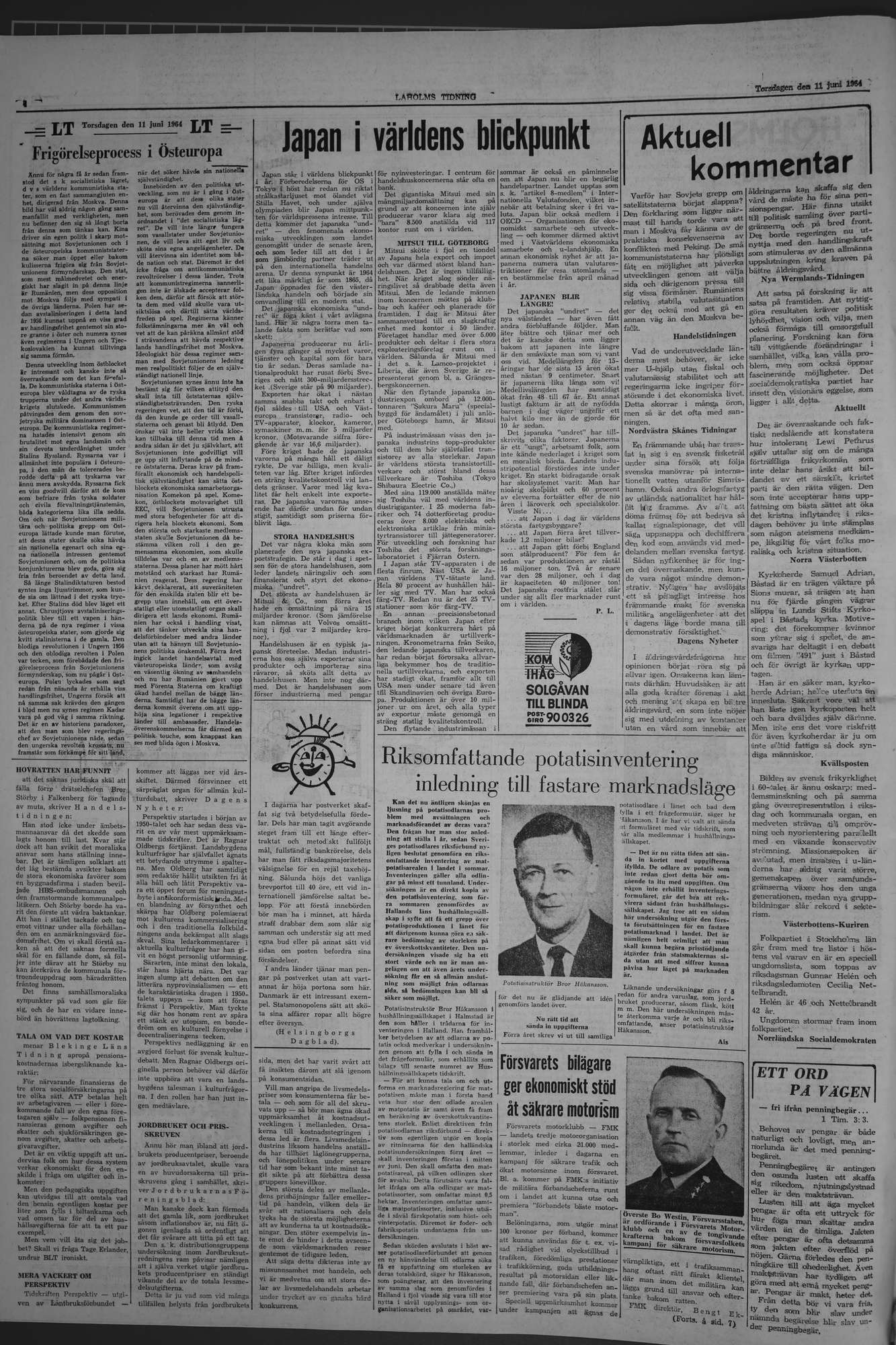 Laholms Tidning Torsdag 11 juni 1964, sida 4