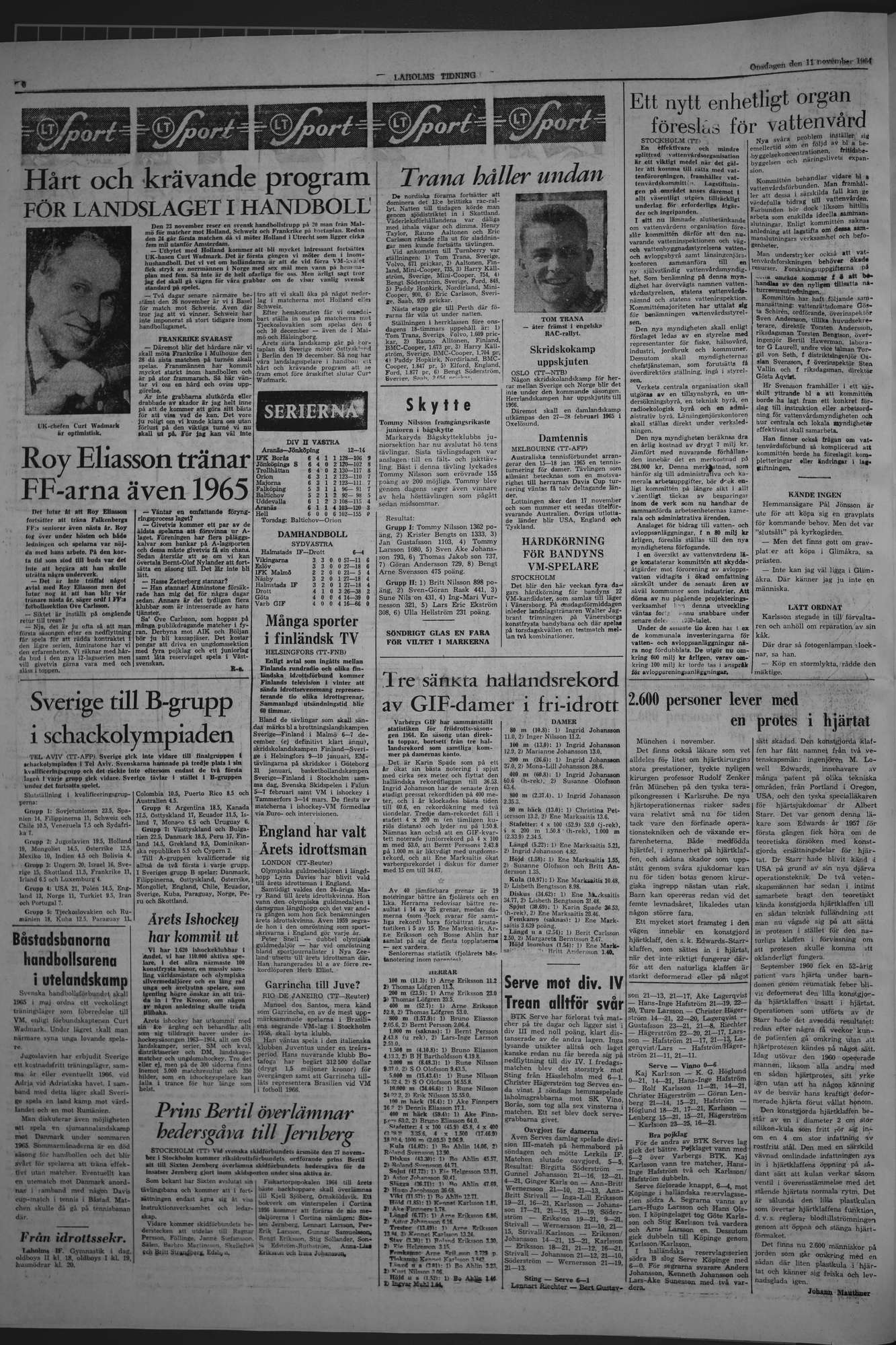 Laholms Tidning Onsdag 11 november 1964, sida 6