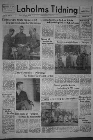 Förstasidan, Måndag 24 maj 1965
