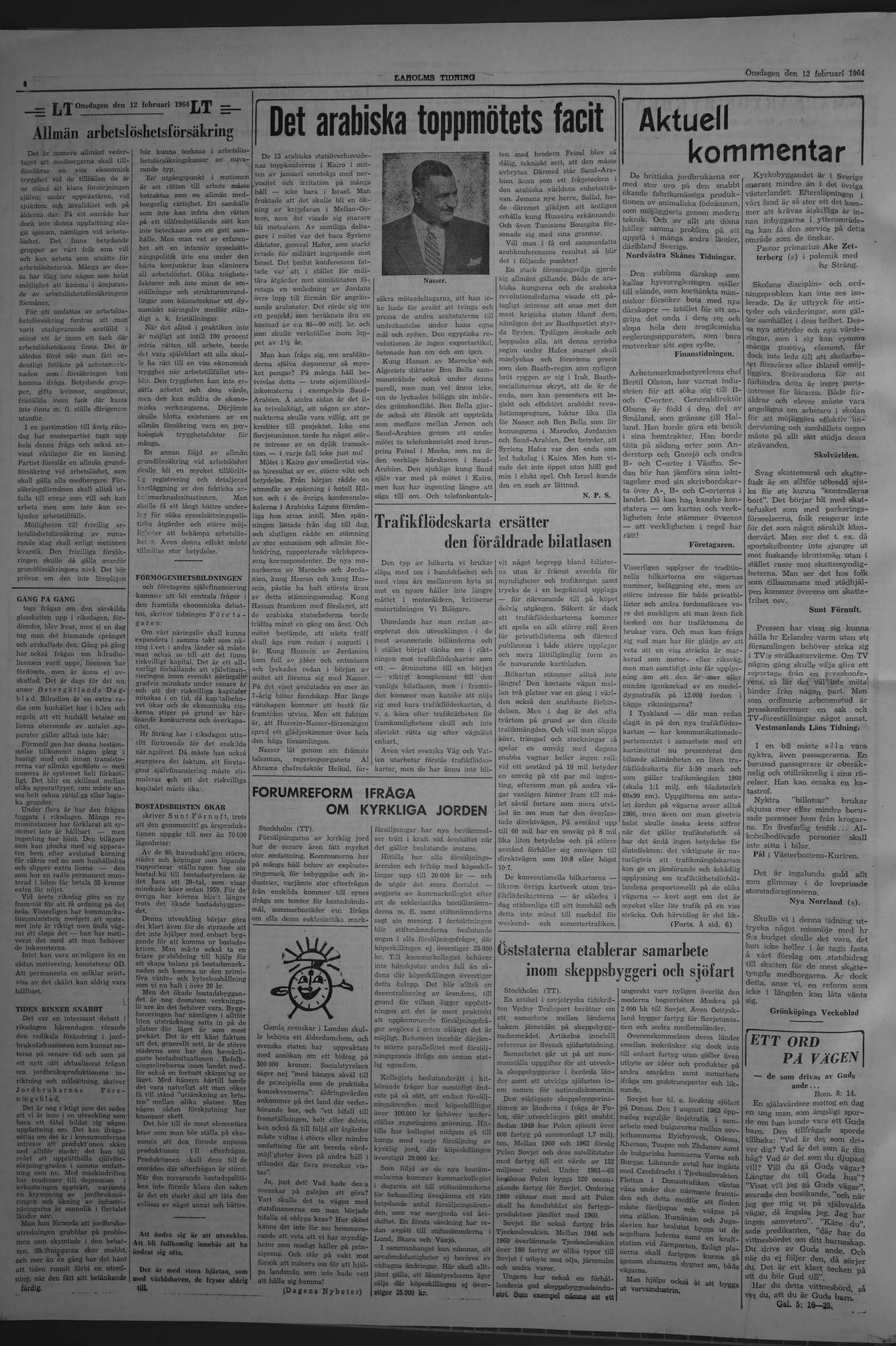 Laholms Tidning Onsdag 12 februari 1964, sida 4