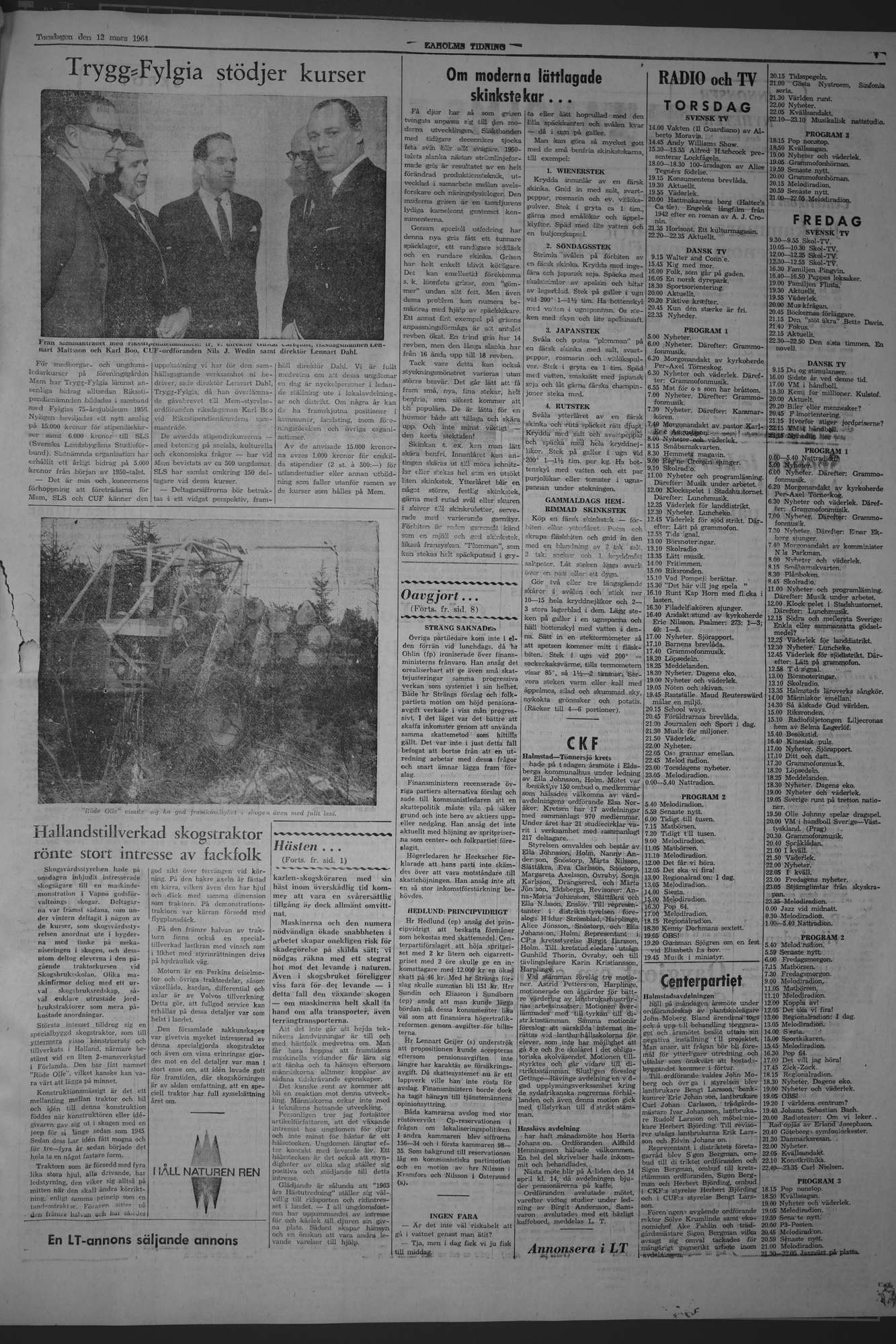 Laholms Tidning Torsdag 12 mars 1964, sida 7