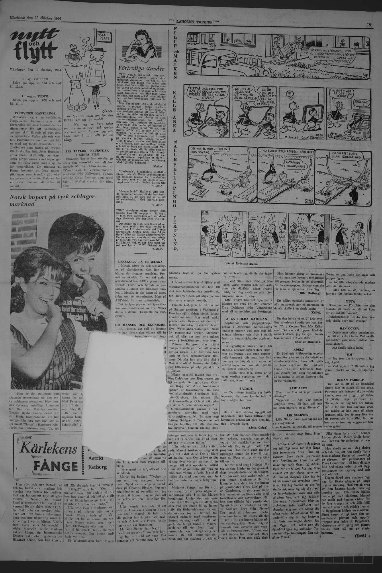 Laholms Tidning Måndag 12 oktober 1964, sida 5