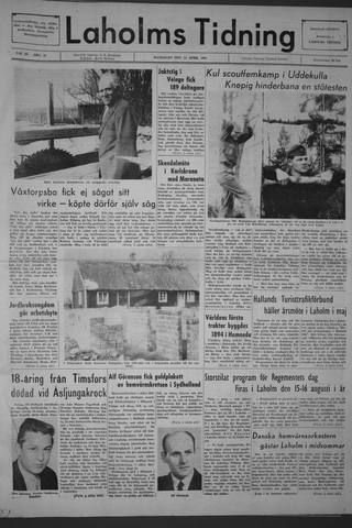 Förstasidan, Måndag 13 april 1964