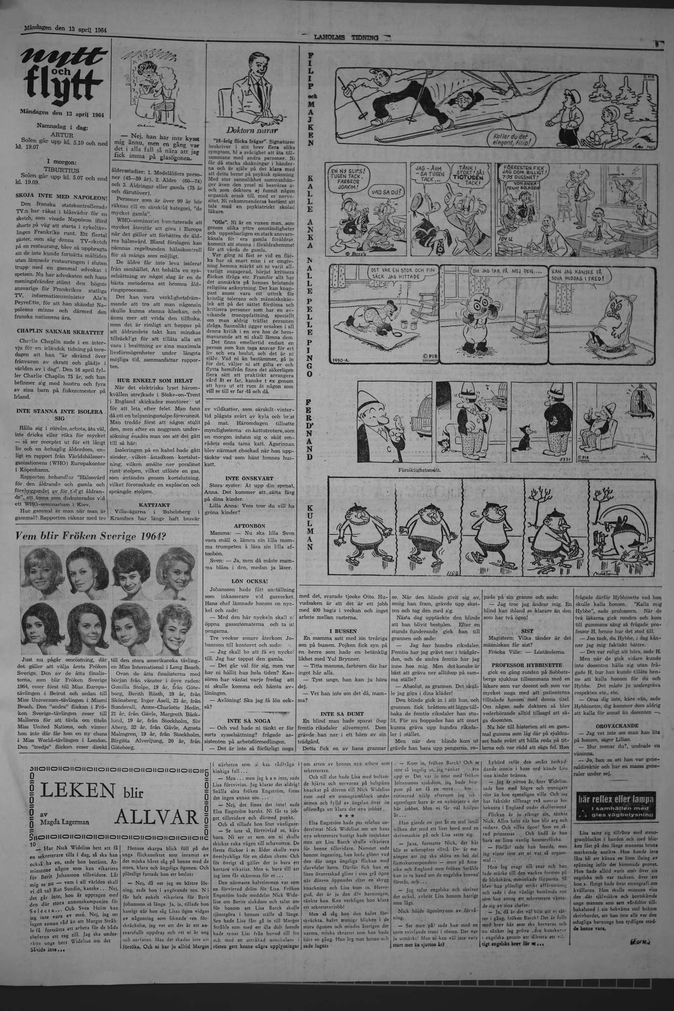 Laholms Tidning Måndag 13 april 1964, sida 5