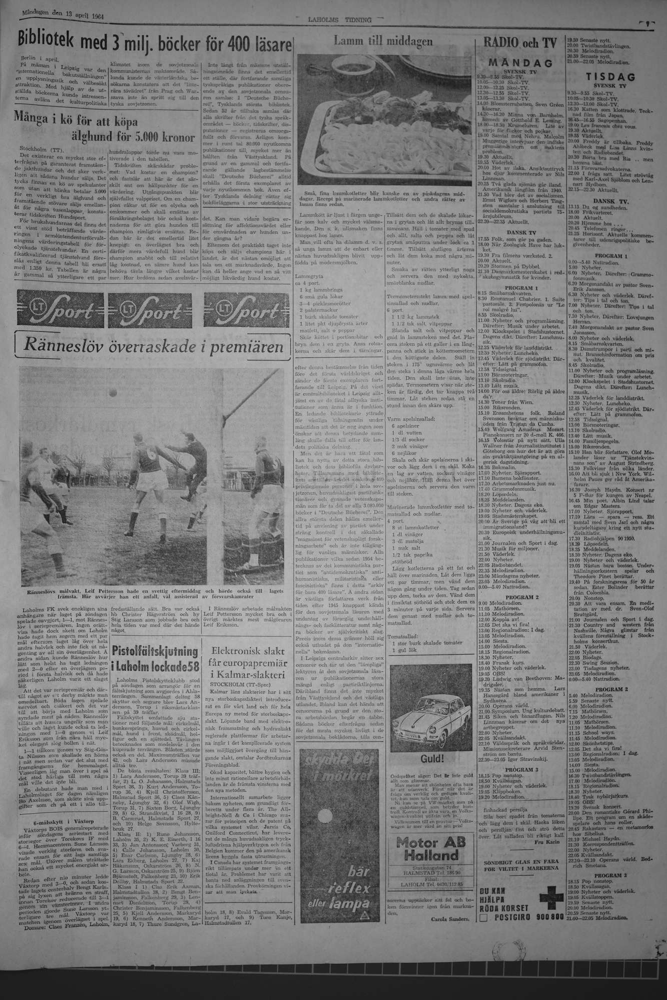 Laholms Tidning Måndag 13 april 1964, sida 7