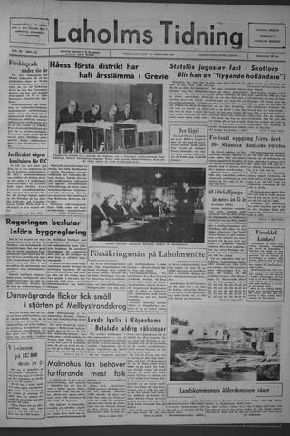 Förstasidan, Torsdag 13 februari 1964
