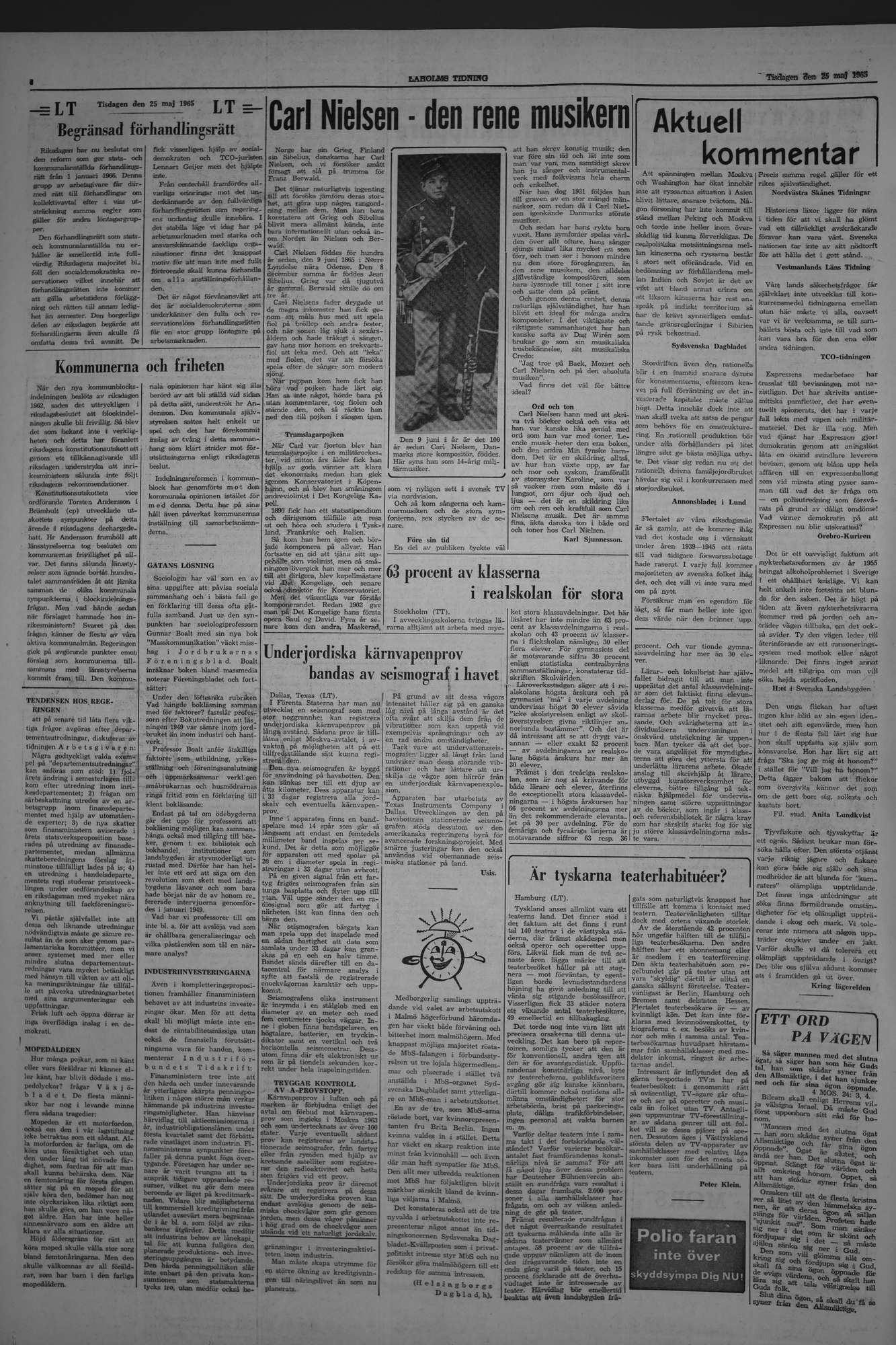 Laholms Tidning Tisdag 25 maj 1965, sida 4