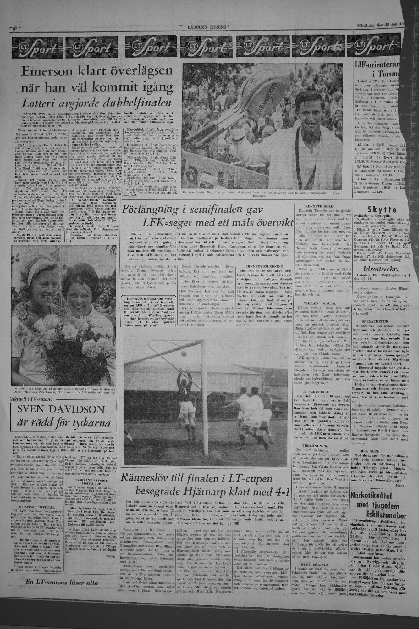 Laholms Tidning Måndag 13 juli 1964, sida 6