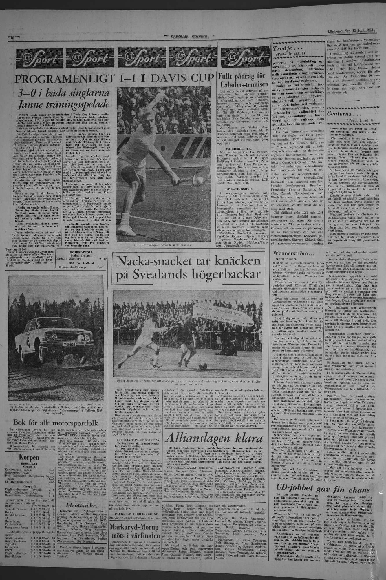 Laholms Tidning Lördag 13 juni 1964, sida 6