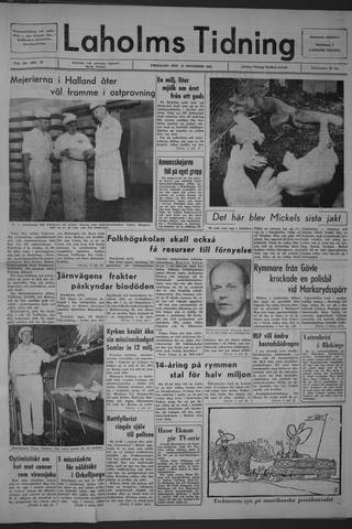 Förstasidan, Fredag 13 november 1964