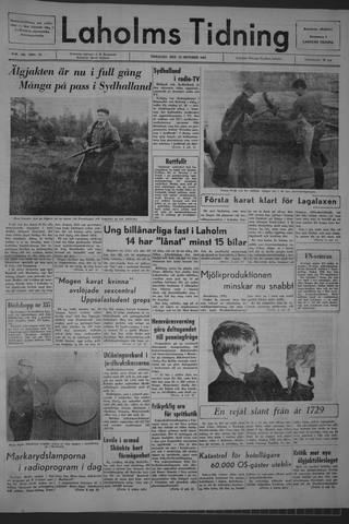 Förstasidan, Tisdag 13 oktober 1964