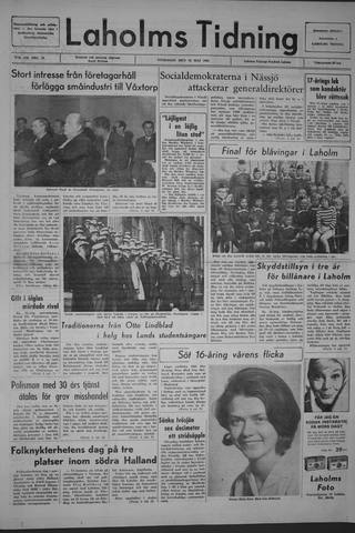 Förstasidan, Onsdag 26 maj 1965