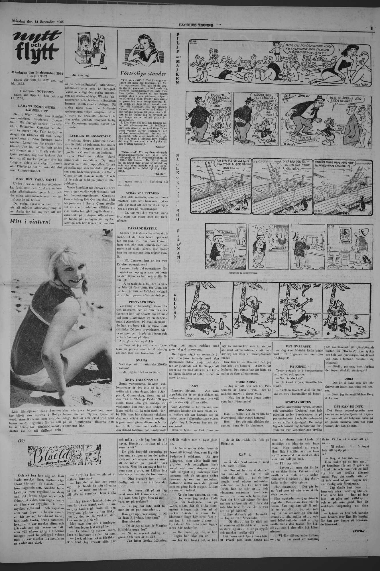 Laholms Tidning Måndag 14 december 1964, sida 5