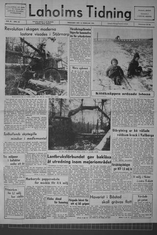 Förstasidan, Fredag 14 februari 1964
