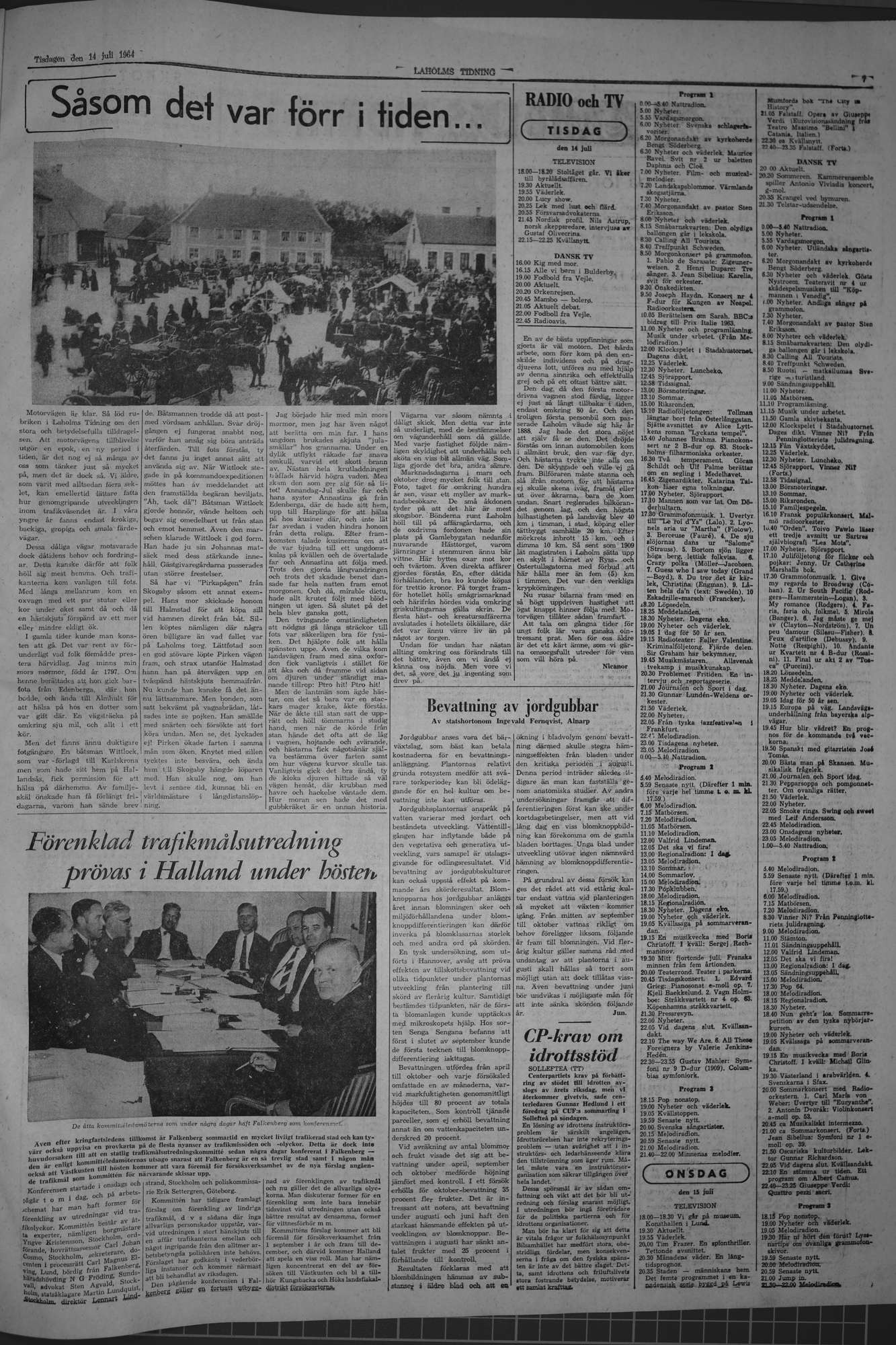 Laholms Tidning Tisdag 14 juli 1964, sida 7