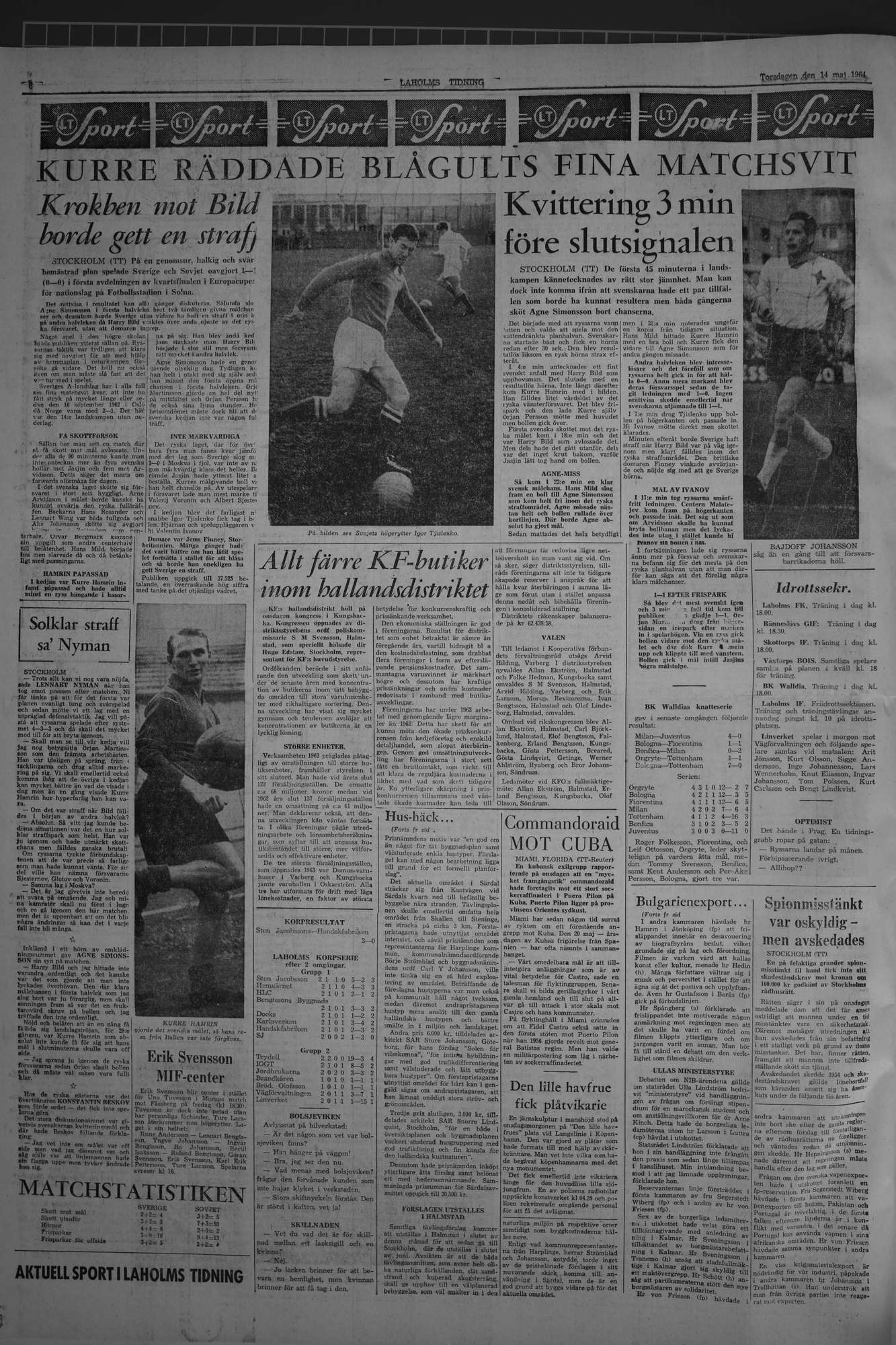 Laholms Tidning Torsdag 14 maj 1964, sida 6