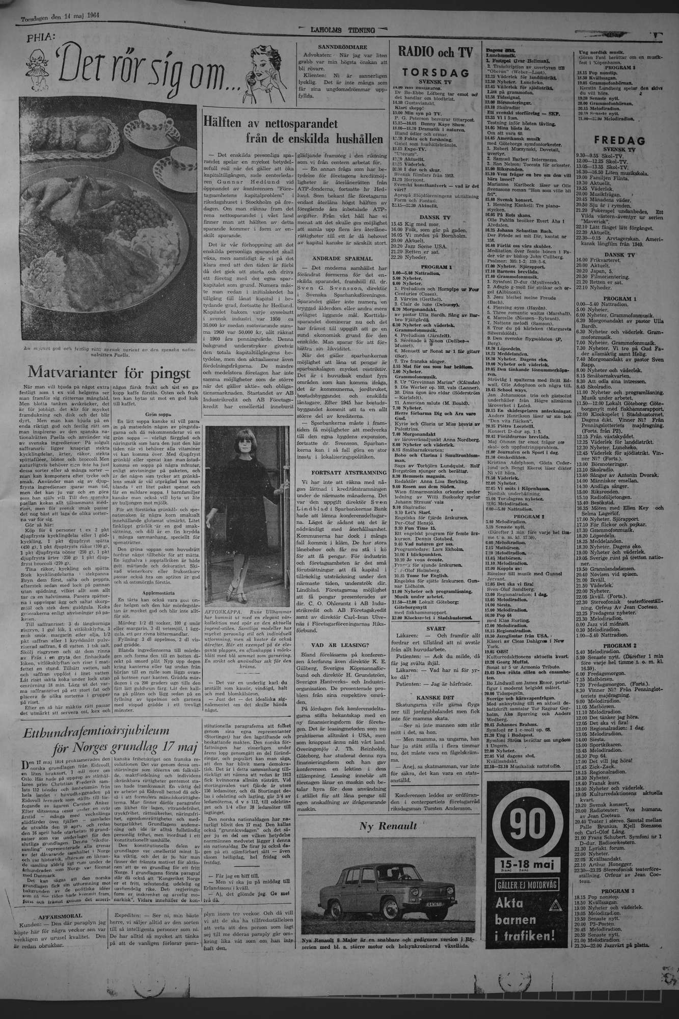 Laholms Tidning Torsdag 14 maj 1964, sida 7