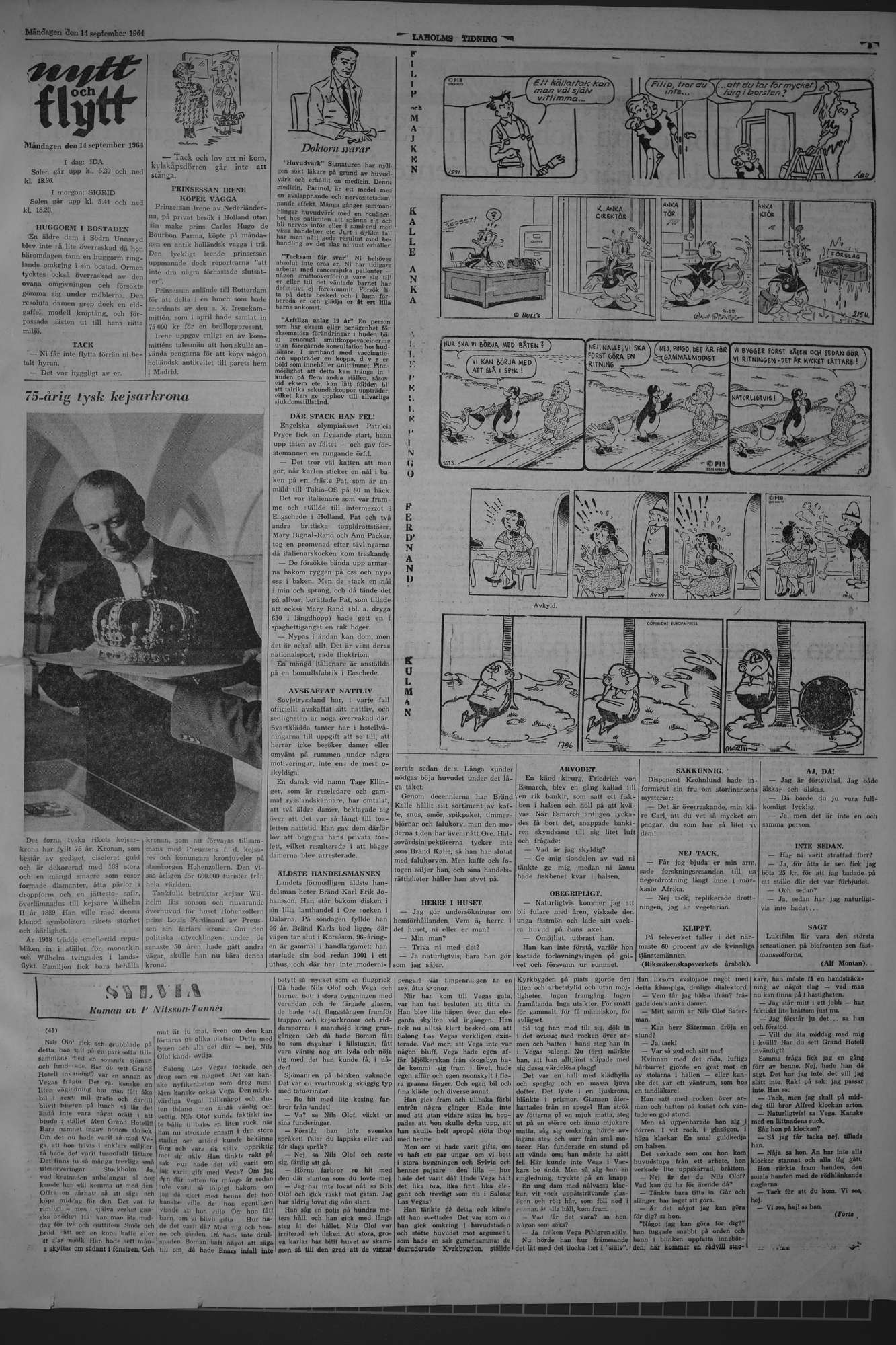 Laholms Tidning Måndag 14 september 1964, sida 5