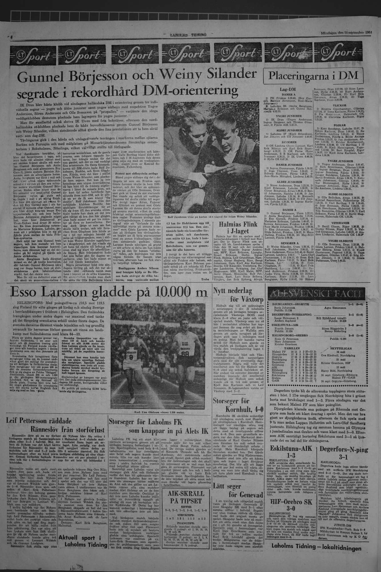 Laholms Tidning Måndag 14 september 1964, sida 6
