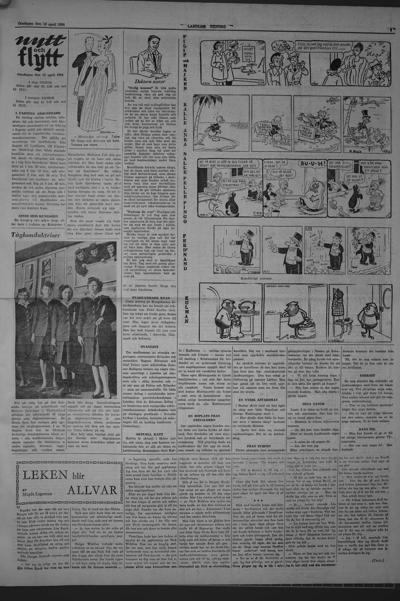 Laholms Tidning Onsdag 15 april 1964, sida 5