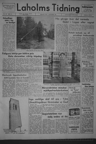 Förstasidan, Tisdag 15 december 1964