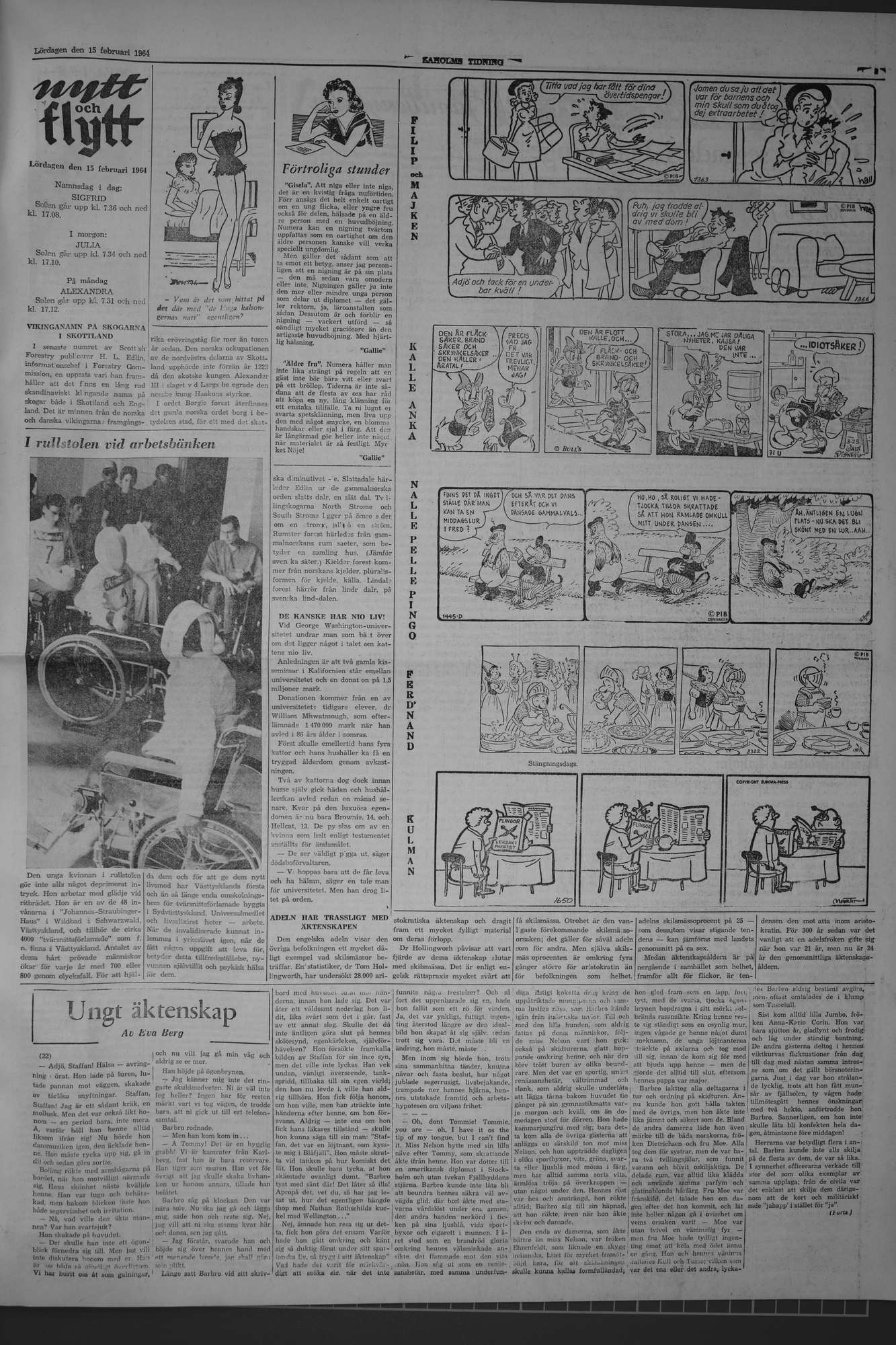 Laholms Tidning Lördag 15 februari 1964, sida 5