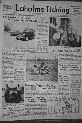 Förstasidan, Måndag 15 juni 1964