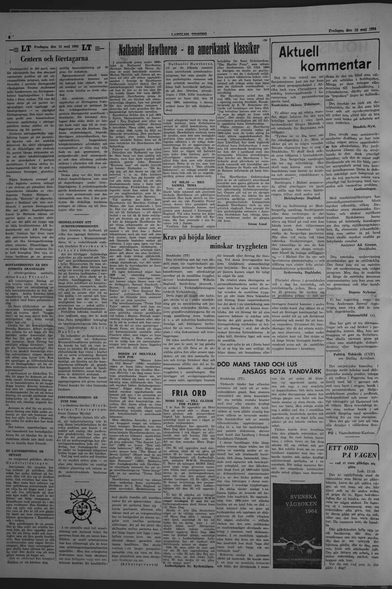 Laholms Tidning Fredag 15 maj 1964, sida 4