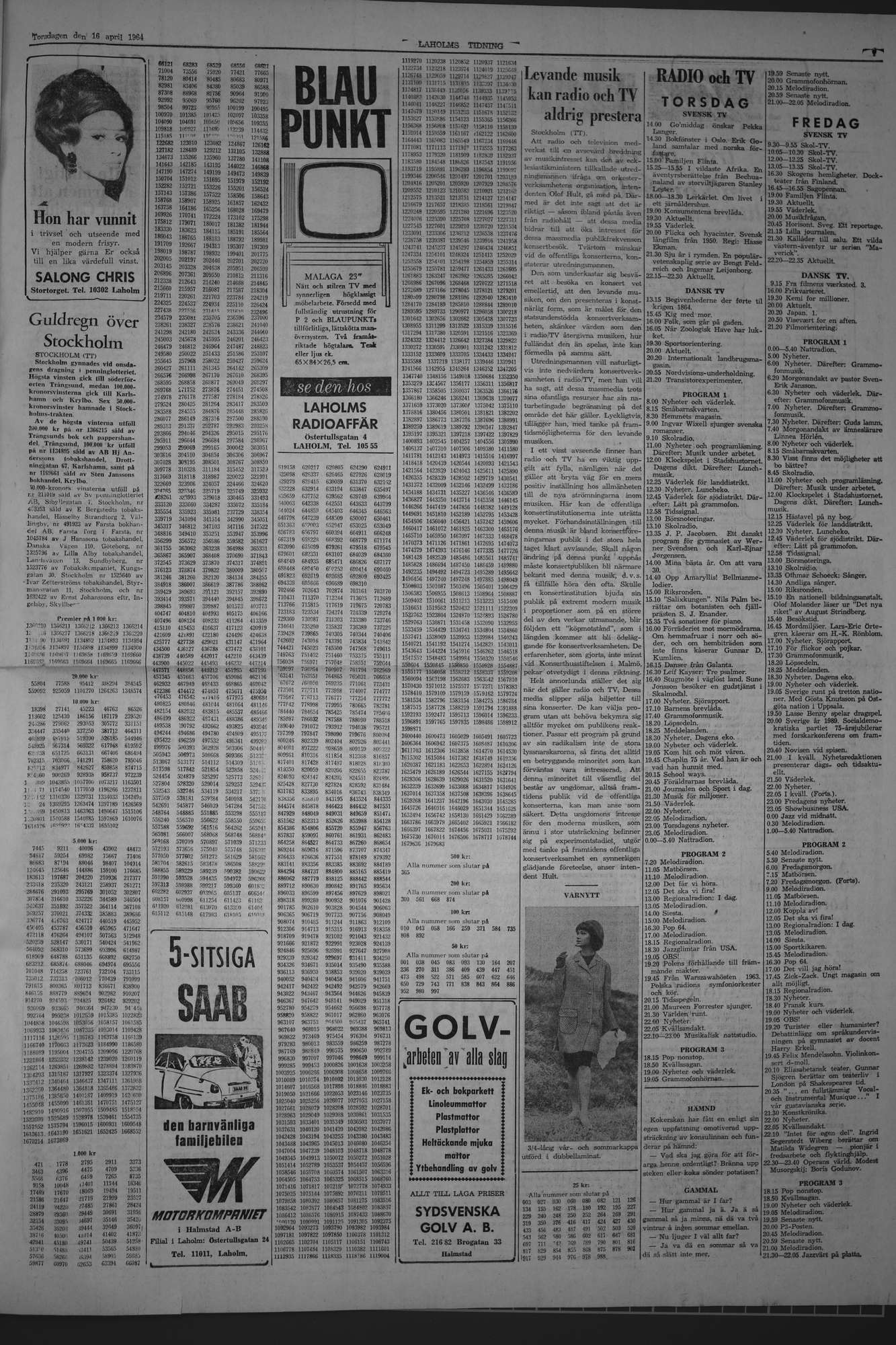 Laholms Tidning Torsdag 16 april 1964, sida 7