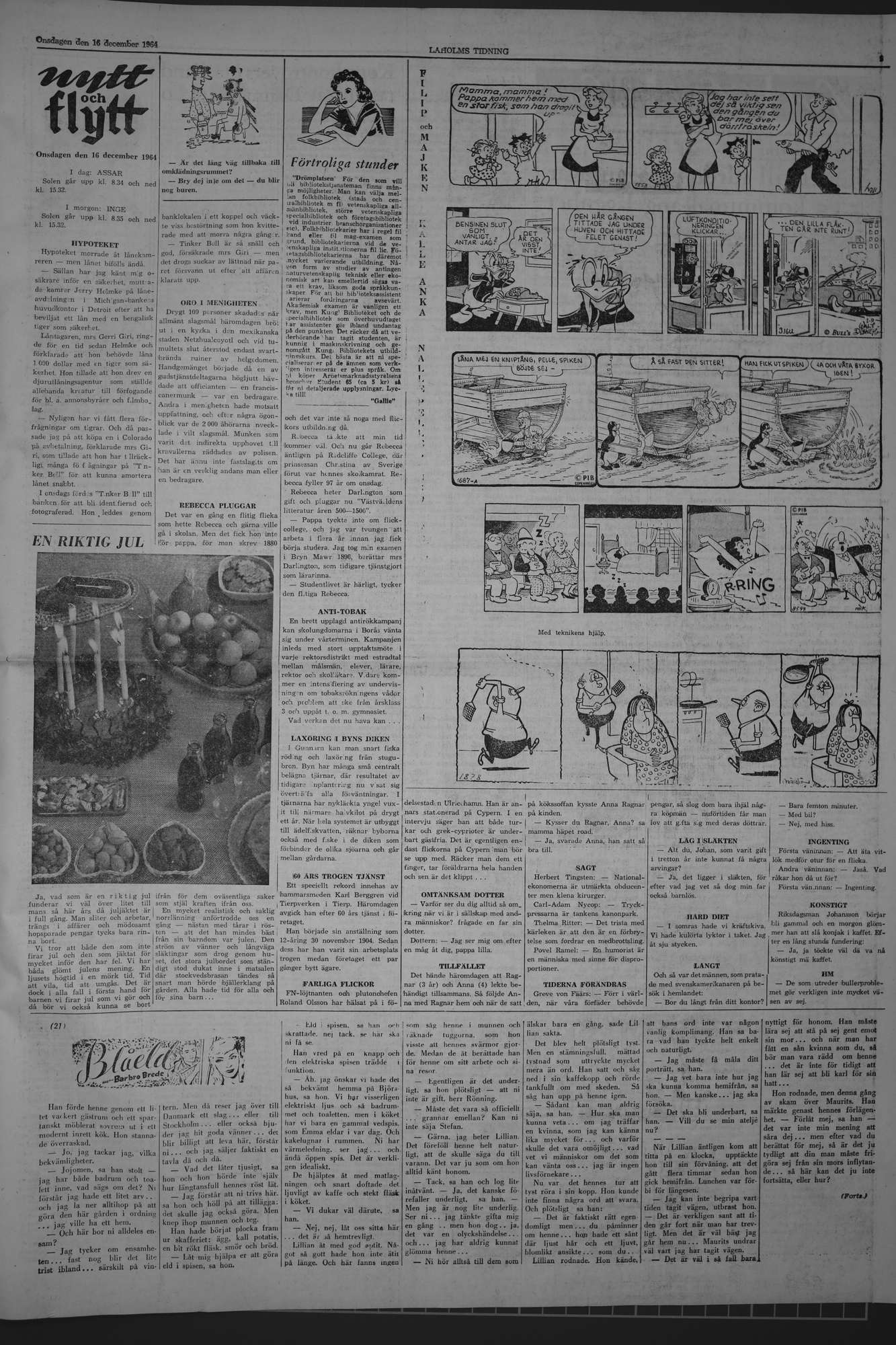 Laholms Tidning Onsdag 16 december 1964, sida 5